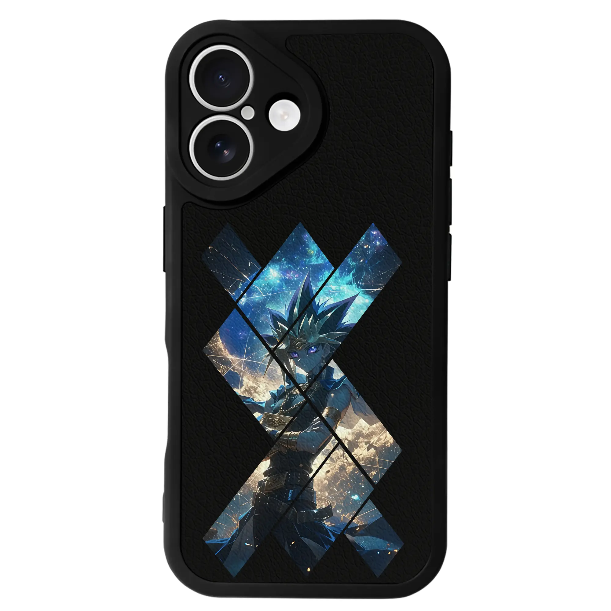 遊☆戯☆王 グッズ,武藤遊戯 - IPhone 16シリーズ対応 ・ シリコンスマホケース ・ レザー調 ・ 高精度フィット ・ 耐衝撃 ・ ワイヤレス充電対応 ・ 精密カット